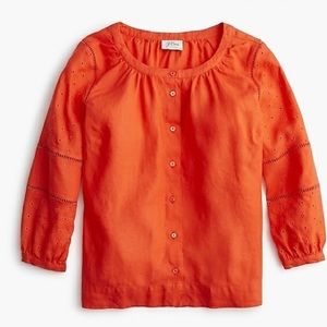 Linen popover top - excellent condition! Worn once